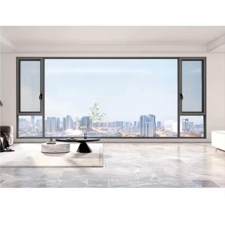 USA NFRC Residential Thermal Break Aluminum Windows Double Glazing French Window Triple Glazed Casement House Windows