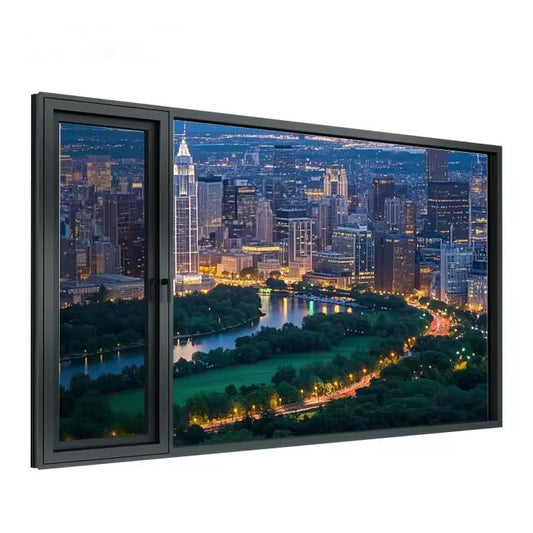 USA Brand NFRC Factory Custom Impact Resistant Energy Efficient Modern Aluminum Double Tempered Glass Casement Windows Aluminium Casement window