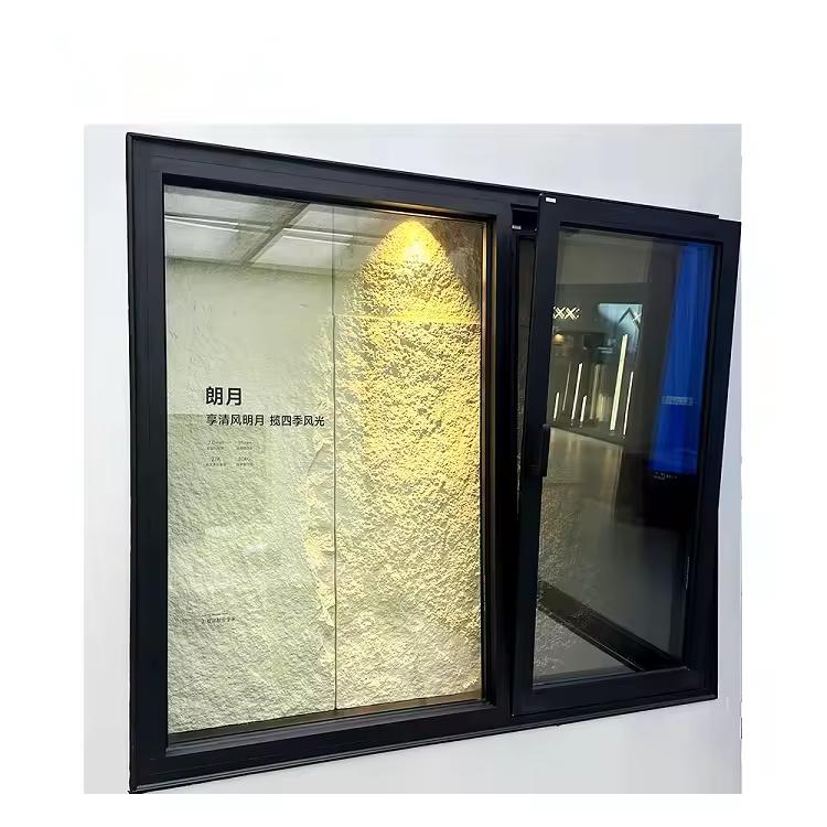USA Standard NFRC Home Low-E Glass Hurricane Impact Thermal Break Black Aluminum Windows Aluminium Tilt and Turn Windows Aluminium Casement window