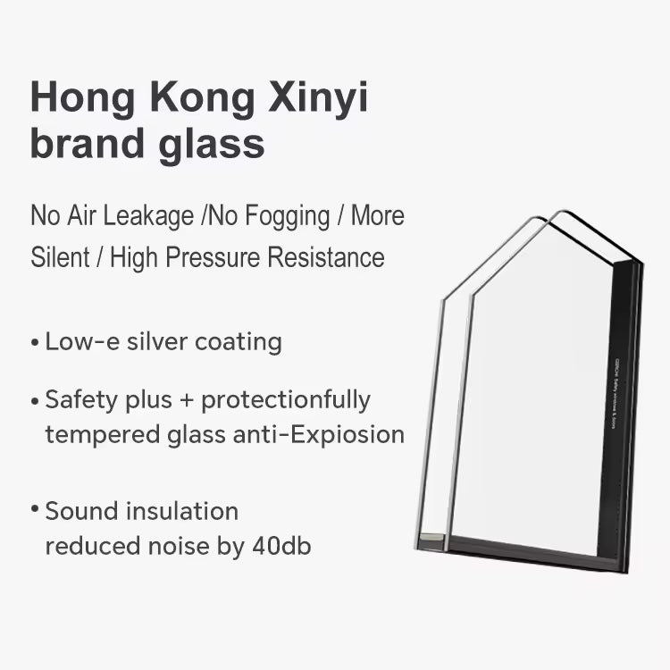 America Residential Project Soundproof Hurricane Impact Aluminium Window Outward Thermal Break Casement Windows for House Aluminium Casement window