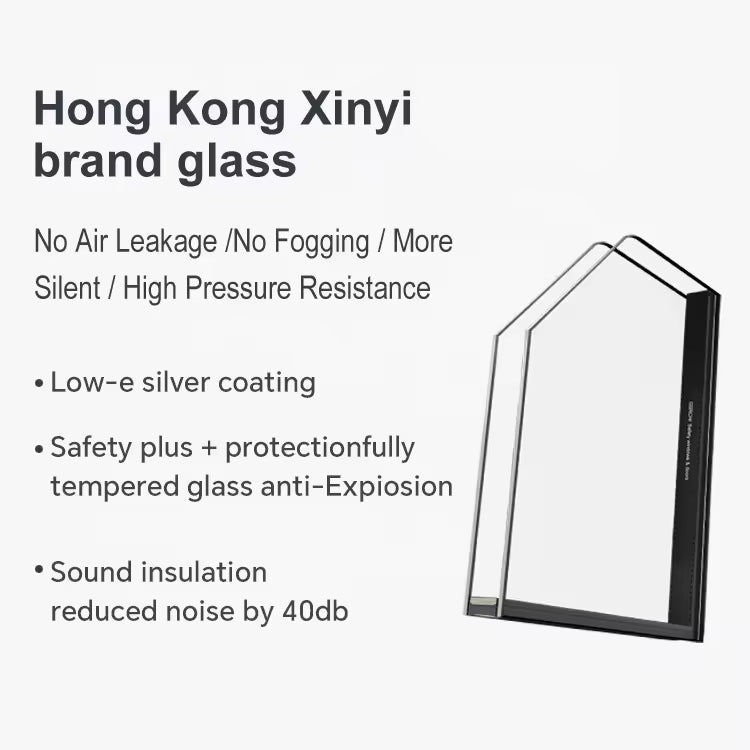 USA Brand NFRC Factory Custom Impact Resistant Energy Efficient Modern Aluminum Double Tempered Glass Casement Windows Aluminium Casement window